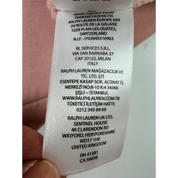 Polo Ralph Lauren Sweatshirt Mens 3XB Pink NEW French Terry Crewneck Pony Logo - Picture 10 of 13